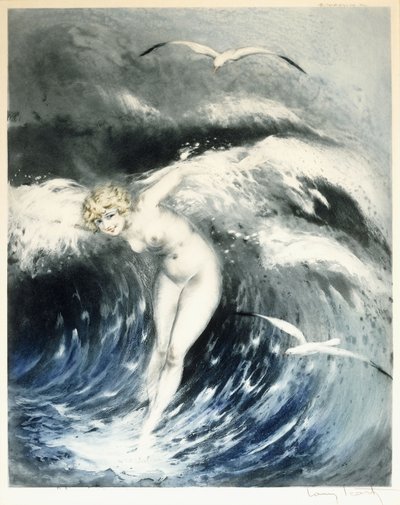 Venus in den Wellen, ca. 1931 von Louis Icart