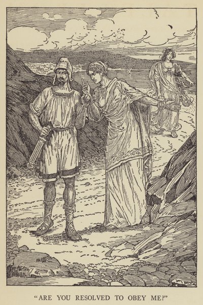 Sind Sie entschlossen, mir zu gehorchen? von Louis John Rhead