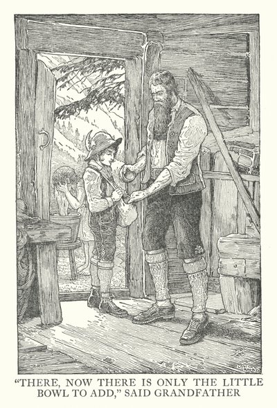 Illustration für Heidi von Johanna Spyri von Louis John Rhead