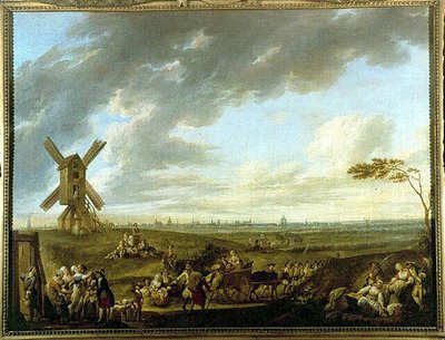 Ansicht von Lille genommen von Dieu-de-Marcq von Louis Joseph  Watteau