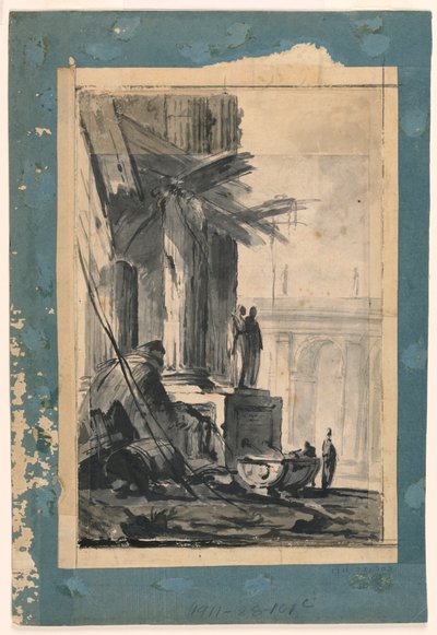 Ruinenfantasie, ca. 1762 von Louis Joseph Le Lorrain