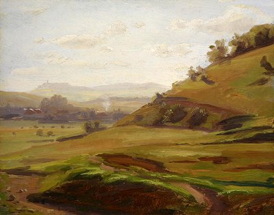Blick vom Hang des Doernberg in Richtung Burghasungen von Louis Kolitz