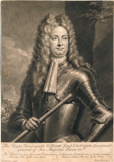 Der ehrenwerte William Lord Cadogan, Generalleutnant der Streitkräfte Seiner Majestät von Louis Laguerre