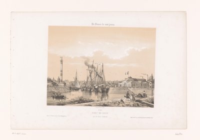 Blick auf Caen vom Cours Caffarelli von Louis Le Breton