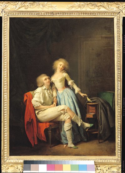 Paar mit einem entkommenen Vogel von Louis Leopold Boilly