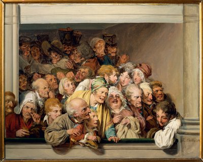 Frankreich, Paris, Versailles, Theaterloge am Tag der freien Aufführung von Louis Leopold Boilly