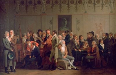 Wiedersehen der Künstler im Atelier von Isabey, 1798 von Louis Leopold Boilly