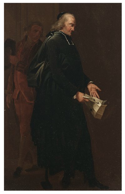 Ein Abt mit einem Brief von Louis Leopold Boilly