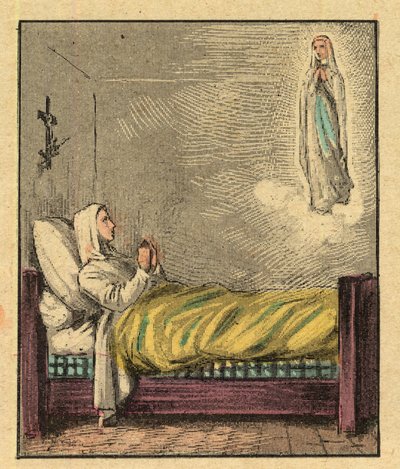Bernadette Soubirous - Gravur aus 