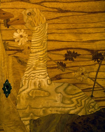 Jugendstil-Mahagoni- und Eichenbuffet von Louis Majorelle