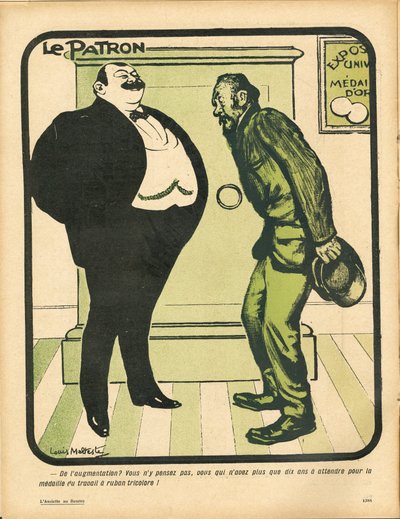 Der Butterteller, Nummer 295, Satirisch in Farben von Louis Malteste