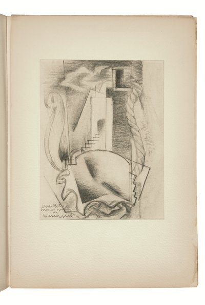 Seite aus Indicateur des chemins de cœur Paris, éditions Jeanne Bucher von Louis Marcoussis