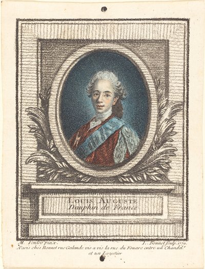 Louis-Auguste, Dauphin von Frankreich, 1770 von Louis Marin Bonnet