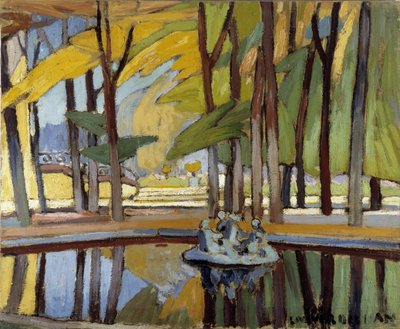Becken im Park von Versailles von Louis Mathieu Verdilhan