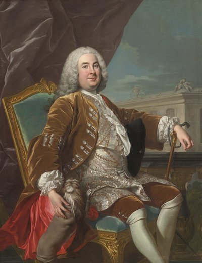 Porträt eines sitzenden Gentlemans von Louis Michel van Loo