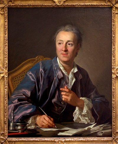 Porträt von Denis Diderot, 1767 von Louis Michel van Loo