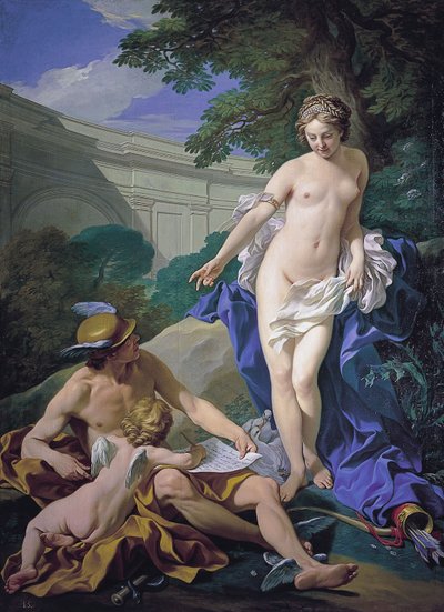 Venus, Merkur und Amor von Louis Michel van Loo