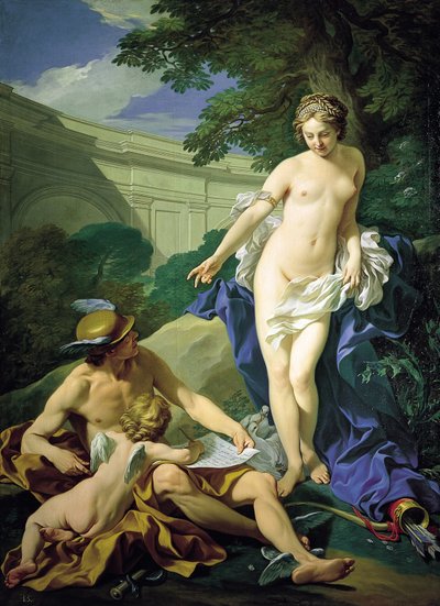 Venus, Merkur und Amor von Louis Michel van Loo