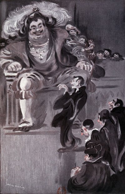 Gargantua - in „Gargantua“ von Rabelais, ill. von Louis Morin, ed. Laurens, Paris von Louis Morin