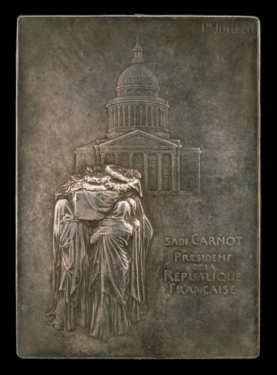 Der Leichnam von Präsident Sadi Carnot zum Panthéon getragen [Vorderseite], 1894 von Louis Oscar Roty