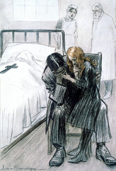 Der Zeppelin-Triumph: Kriegsopfer, 1916 von Louis Raemaekers