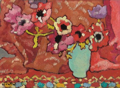 Anemonen im Grünen Krug von Louis Valtat