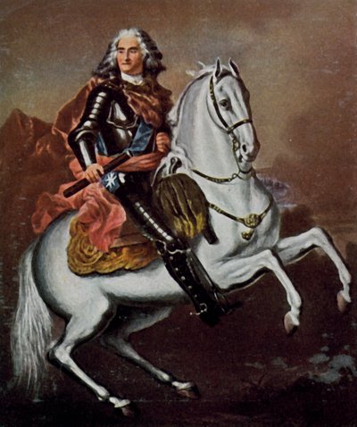 August der Starke von Louis de (after) Silvestre