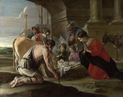 Die Anbetung der Hirten, um 1640 von Louis le Nain