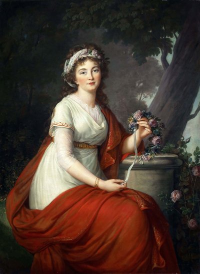 Porträt von Gräfin Tatyana Vasilyevna Yusupova, geb. von Engelhardt 1769-1841, 1797 von Elisabeth Louise Vigee Lebrun