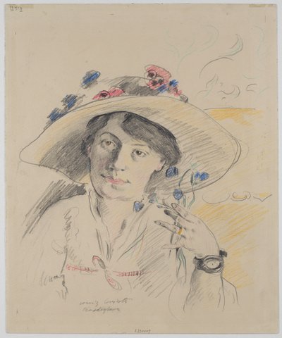 Bildnis der Gattin des Künstlers, Charlotte Berend-Corinth von Lovis Corinth