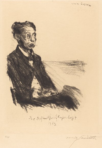 Bildnis des Grafen Keyserling, 1919 von Lovis Corinth