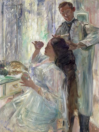Charlotte Corinth an ihrem Schminktisch von Lovis Corinth