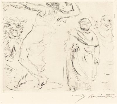 Das Gastmahl des Trimalchio: pl. XI von Lovis Corinth