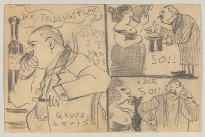 Lovis Corinth an Carl Strathmann: Postkarte, Poststempel 12. Dezember 1898 von Lovis Corinth
