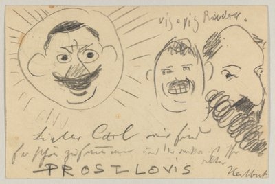 Lovis Corinth an Carl Strathmann: Postkarte, Poststempel 12. Dezember 1902 von Lovis Corinth