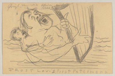 Lovis Corinth an Carl Strathmann: Postkarte, Poststempel 18. Juli 1903 von Lovis Corinth