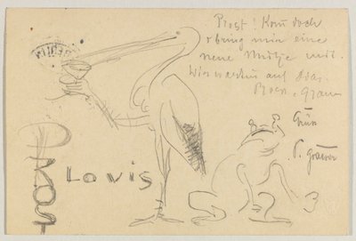 Lovis Corinth an Carl Strathmann: Postkarte, Poststempel 20. September 1906 von Lovis Corinth