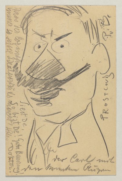 Lovis Corinth an Carl Strathmann: Postkarte, Poststempel 21. Februar 1904 von Lovis Corinth