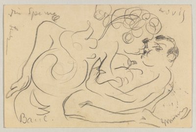 Lovis Corinth an Carl Strathmann: Postkarte, Poststempel 25. März 1908 von Lovis Corinth