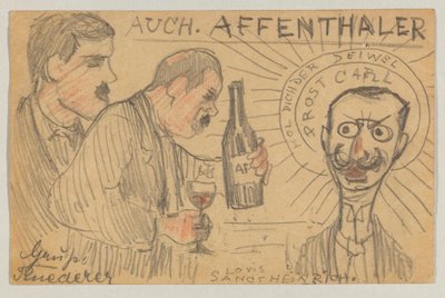Lovis Corinth an Carl Strathmann: Postkarte, Poststempel 28. September 1896 von Lovis Corinth