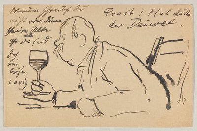 Lovis Corinth an Carl Strathmann: Postkarte, Poststempel 2. September 1902 von Lovis Corinth