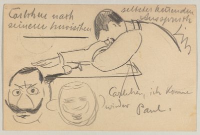 Lovis Corinth an Carl Strathmann: Postkarte, Poststempel 8. Januar 1903 von Lovis Corinth