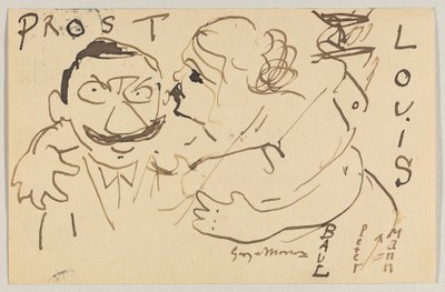 Lovis Corinth an Carl Strathmann: Postkarte, Poststempel 9. Dezember 1908 von Lovis Corinth