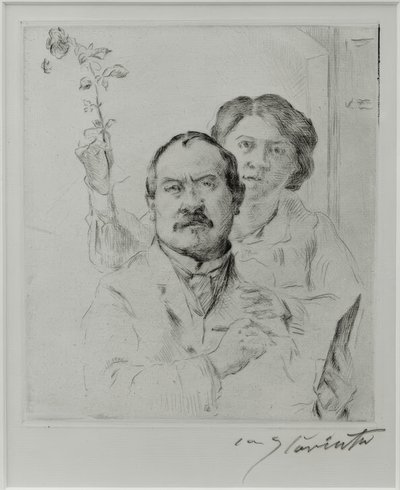 Selbstbildnis mit seiner Frau Charlotte Berend-Corinth von Lovis Corinth