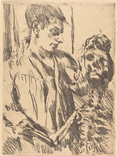 Tod und Jüngling, 1921 veröffentlicht 1922 von Lovis Corinth