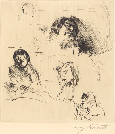 Verschiedene Bildnisstudien, 1920 von Lovis Corinth
