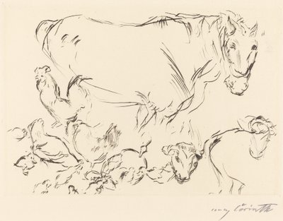 Verschiedene Tierstudien, 1917 von Lovis Corinth