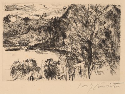 Walchensee mit Jochberg von Lovis Corinth