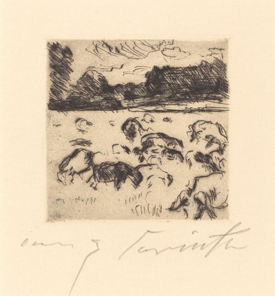 Weidende Schafe, 1916 von Lovis Corinth