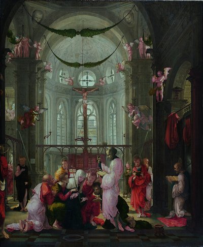 Tod der Heiligen Maria von Lower Rhenish pupil of Wolf Huber